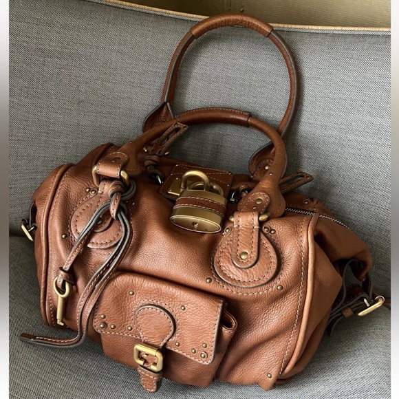 Chloe Paddington Leather Handbag Havana Brown with tags Vintage EUC - Picture 1 of 16